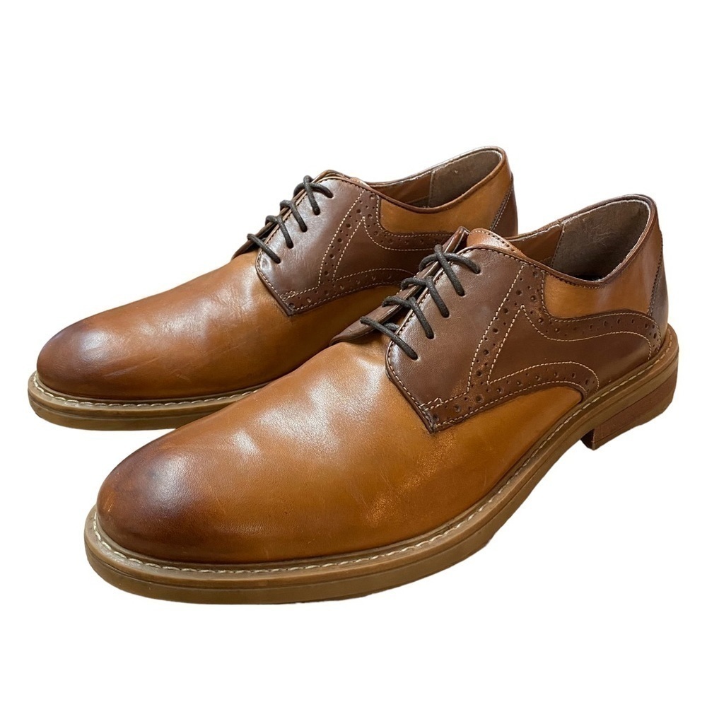 𝅺ecco Saddle shoe with Brogue detail Brown Danish Design - Picture 10 of 13